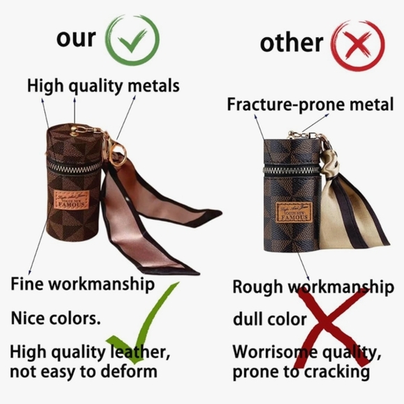 Luxury Leather Lipstick Organizer - 1.9"W x 1.9"L x 3.8"H - Picture 9 of 9